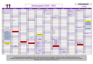 Skóladagatal skólaárið 2020-2021